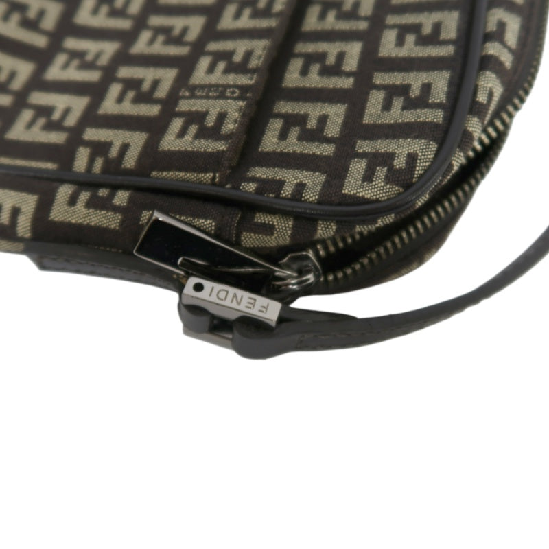 FENDI Zucchia shoulder bag, canvas, brown, monogram, crossbody bag
