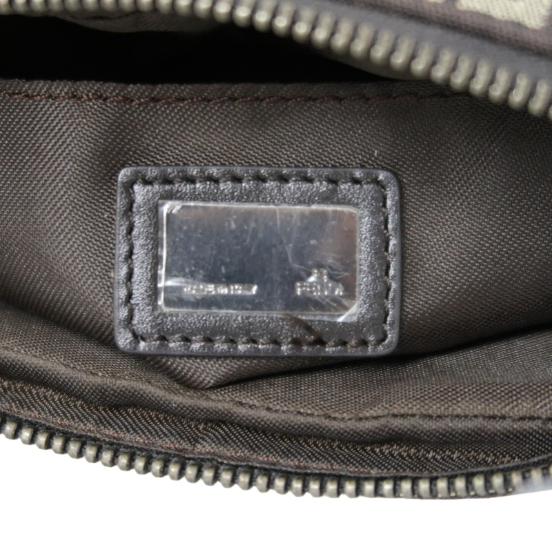 FENDI Zucchia shoulder bag, canvas, brown, monogram, crossbody bag