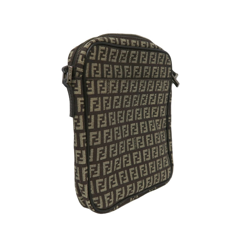 FENDI Zucchia shoulder bag, canvas, brown, monogram, crossbody bag
