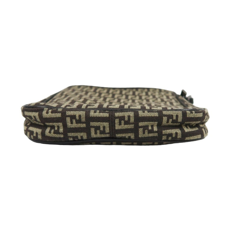 FENDI Zucchia shoulder bag, canvas, brown, monogram, crossbody bag