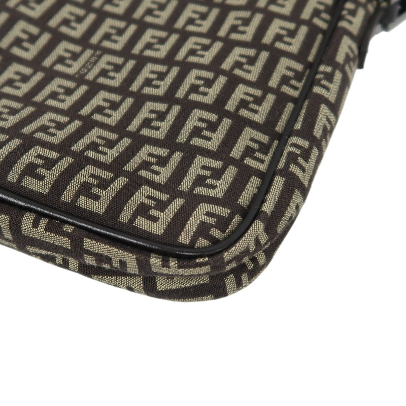 FENDI Zucchia shoulder bag, canvas, brown, monogram, crossbody bag