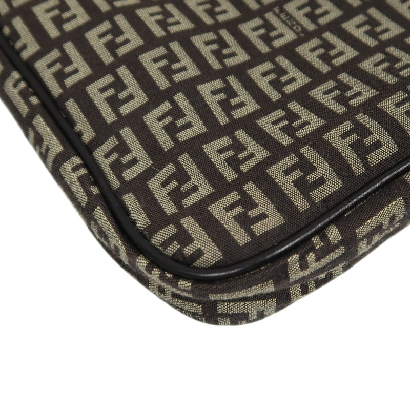 FENDI Zucchia shoulder bag, canvas, brown, monogram, crossbody bag