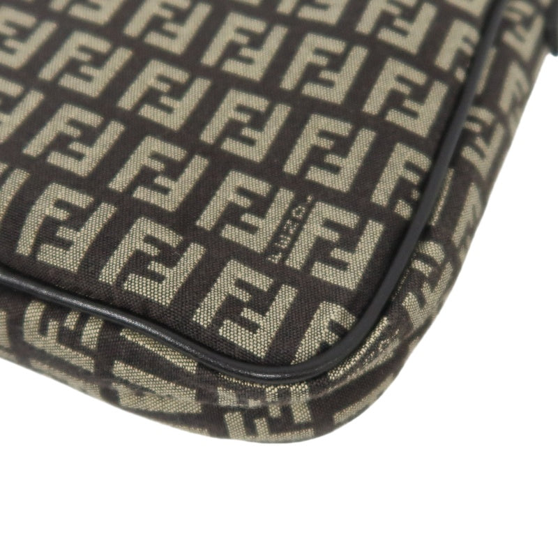 FENDI Zucchia shoulder bag, canvas, brown, monogram, crossbody bag