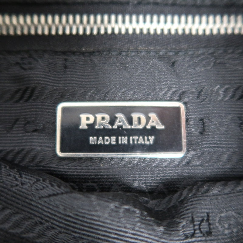 PRADA Black Nylon Tote Shoulder Bag (With Dust Bag)