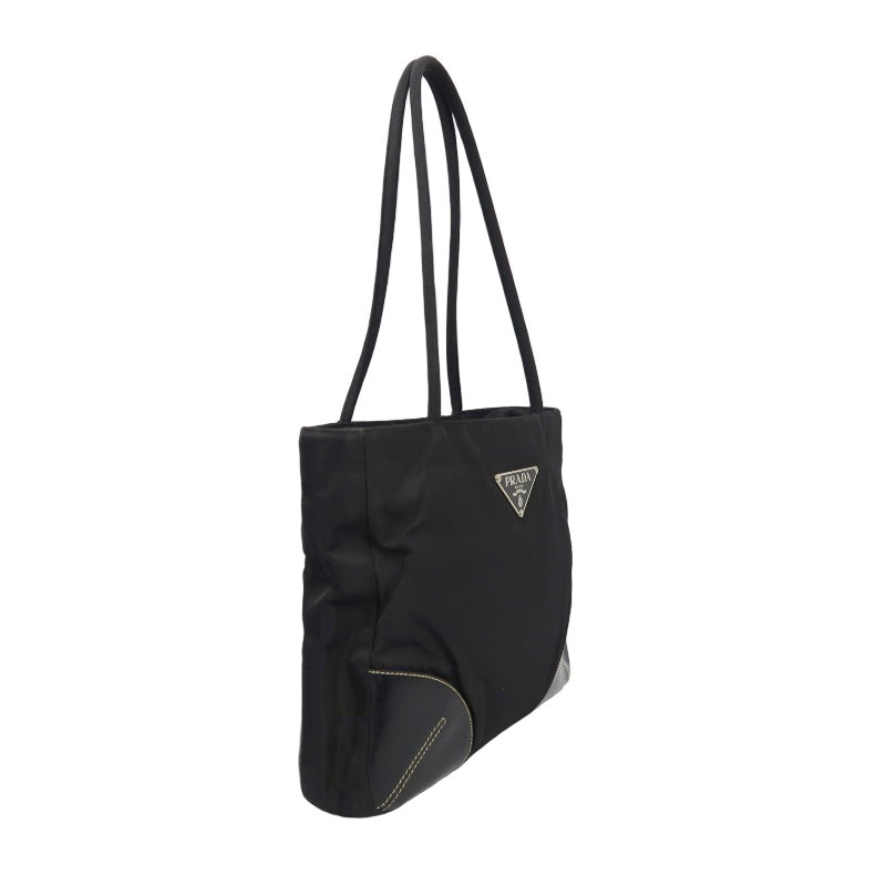 PRADA Black Nylon Tote Shoulder Bag (With Dust Bag)
