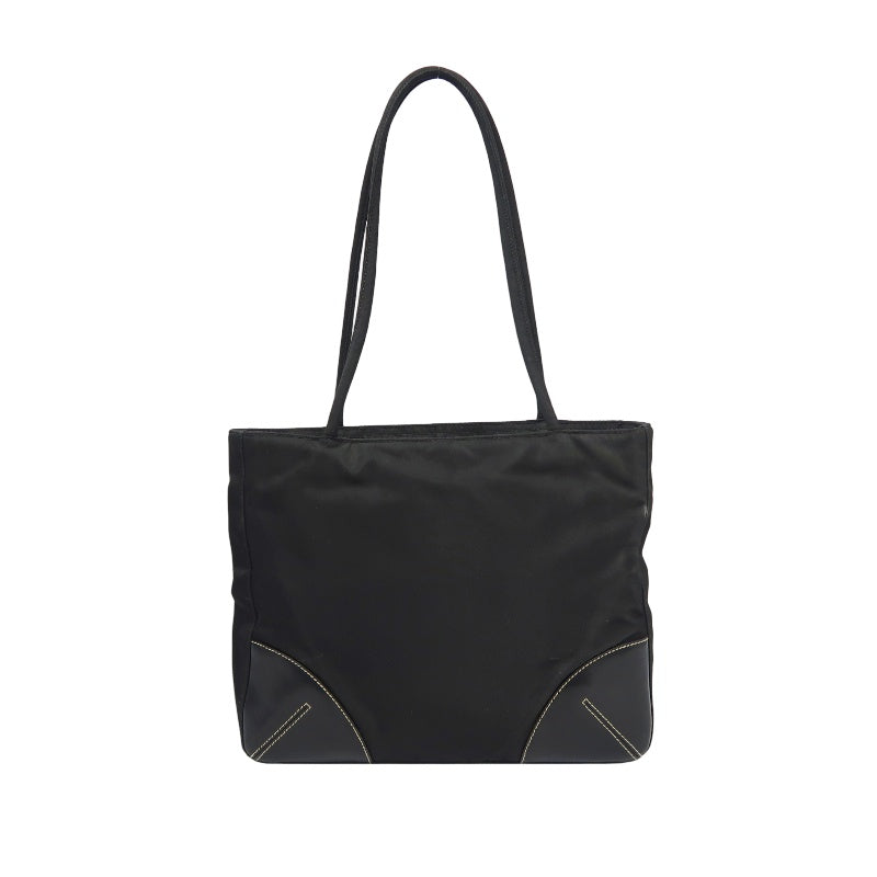 PRADA Black Nylon Tote Shoulder Bag (With Dust Bag)