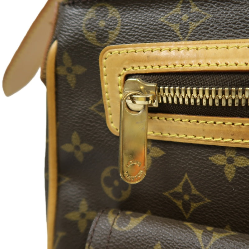 LV Monogram Brown Hudson Manhattan Shoulder Bag with Dust Bag