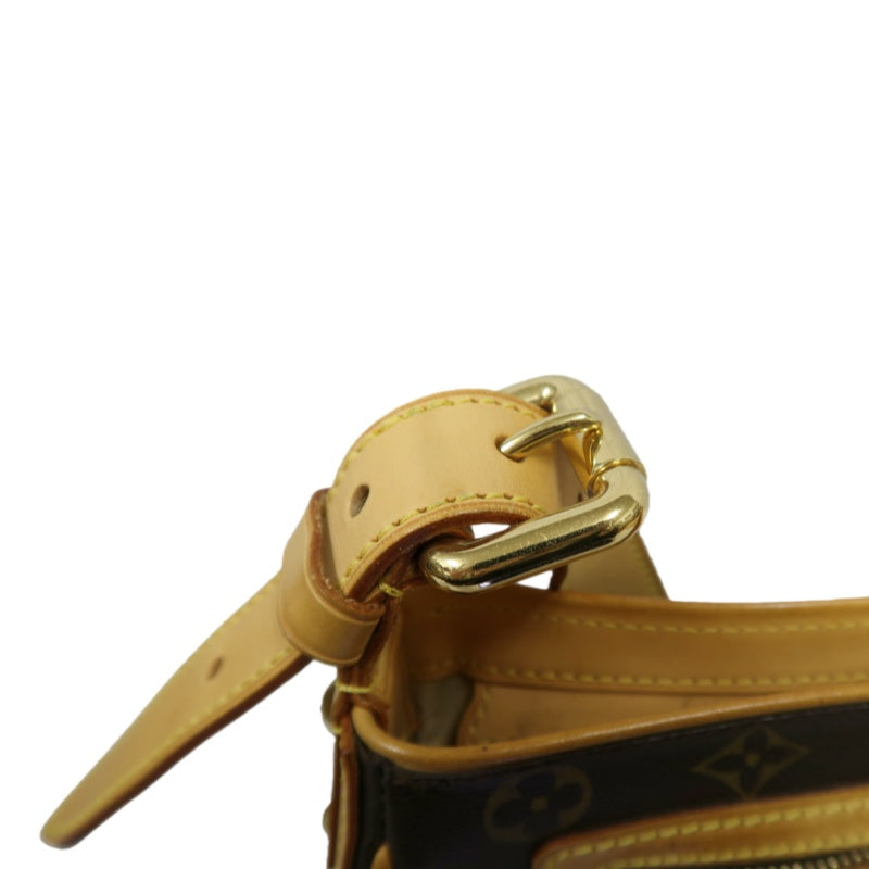 LV Monogram Brown Hudson Manhattan Shoulder Bag with Dust Bag