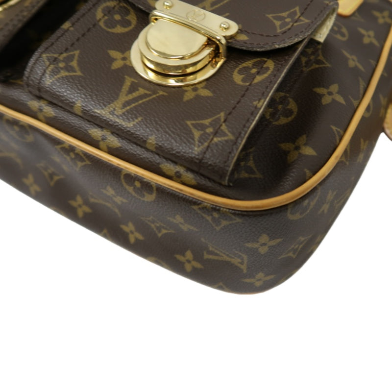 LV Monogram Brown Hudson Manhattan Shoulder Bag with Dust Bag