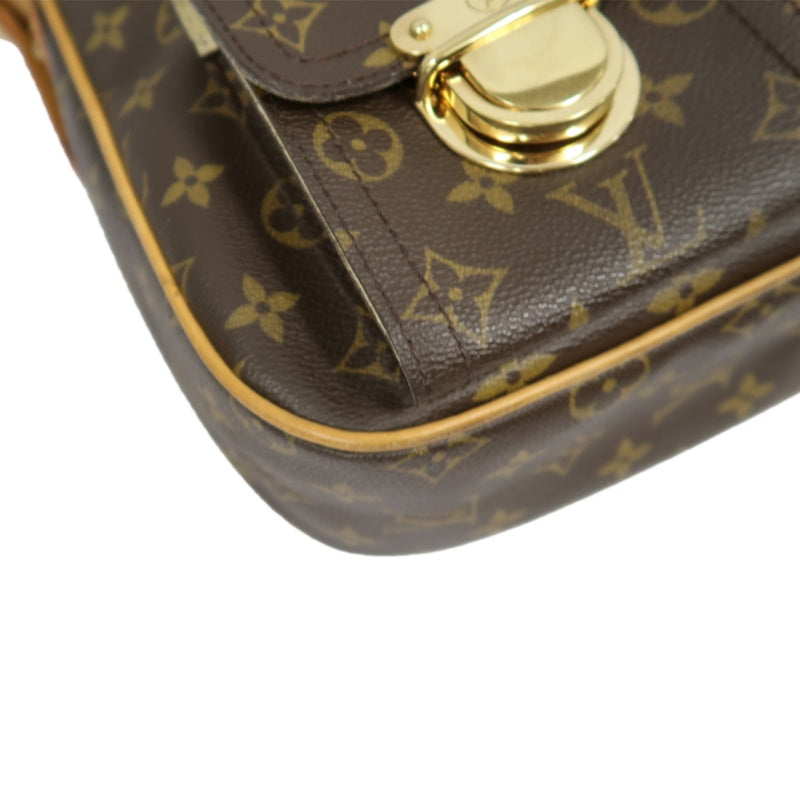 LV Monogram Brown Hudson Manhattan Shoulder Bag with Dust Bag