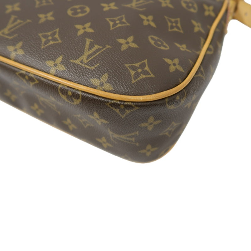LV Monogram Brown Hudson Manhattan Shoulder Bag with Dust Bag