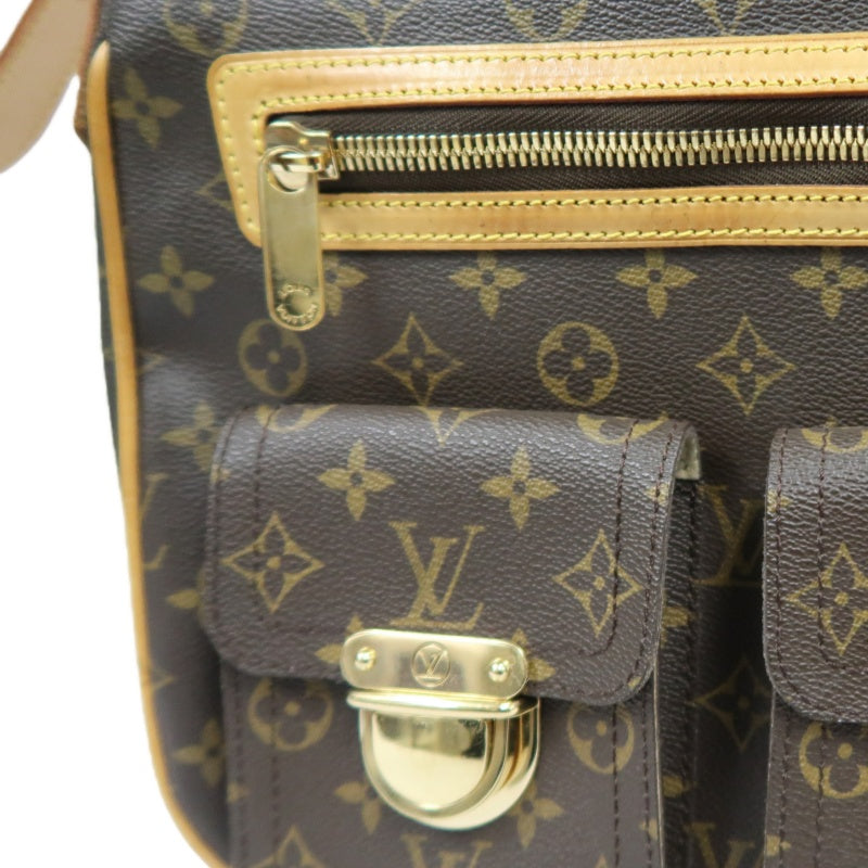 LV Monogram Brown Hudson Manhattan Shoulder Bag with Dust Bag