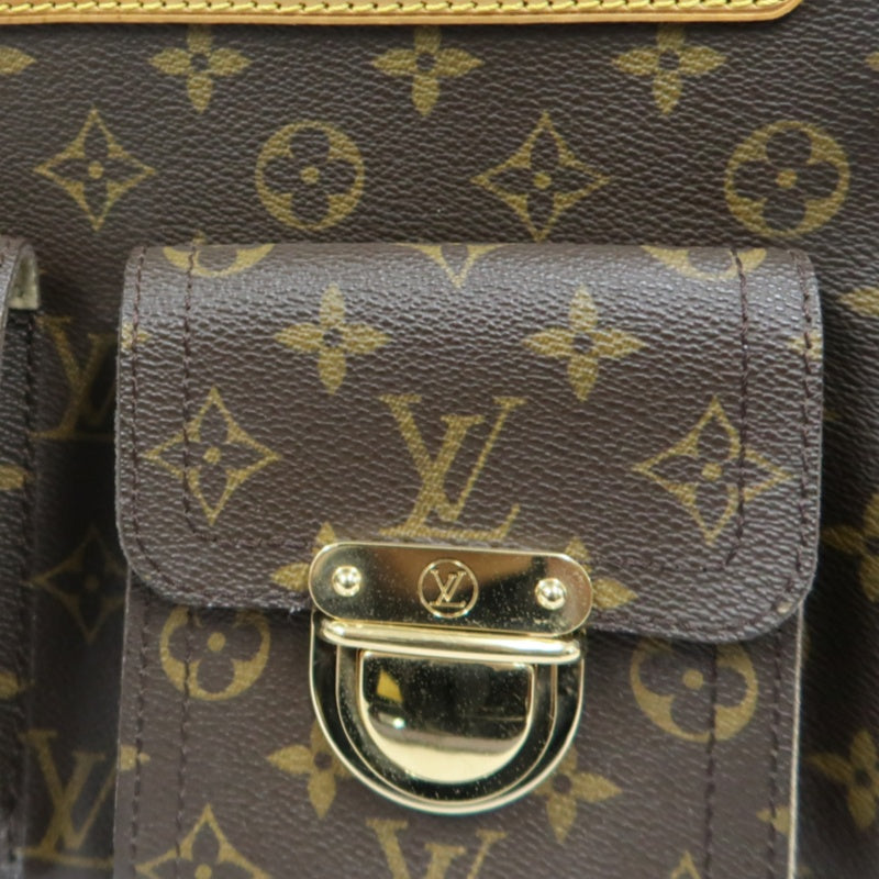 LV Monogram Brown Hudson Manhattan Shoulder Bag with Dust Bag