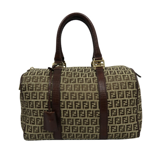 FENDI Mini Boston Bag, Brown, with Dust Bag
