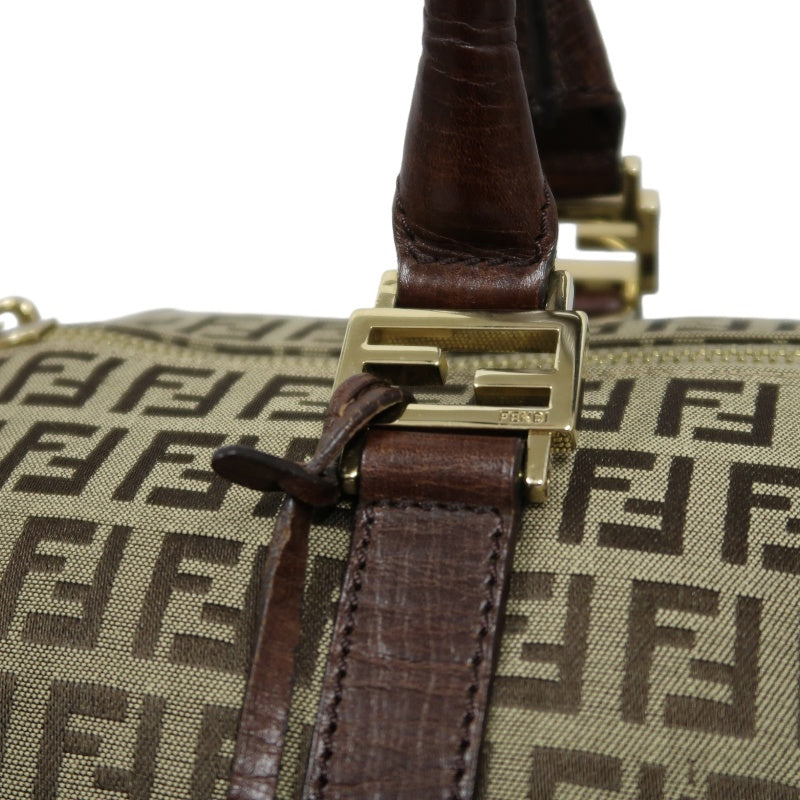 FENDI Mini Boston Bag, Brown, with Dust Bag