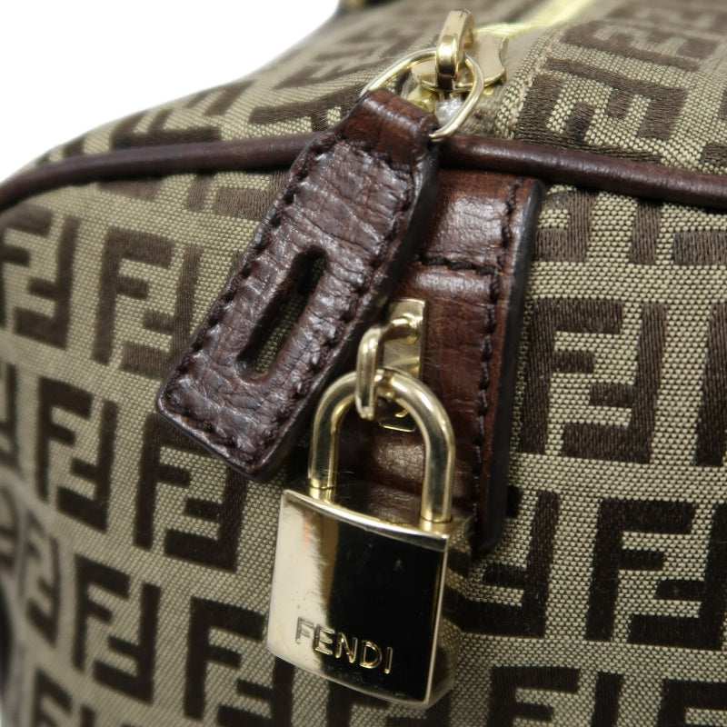 FENDI Mini Boston Bag, Brown, with Dust Bag