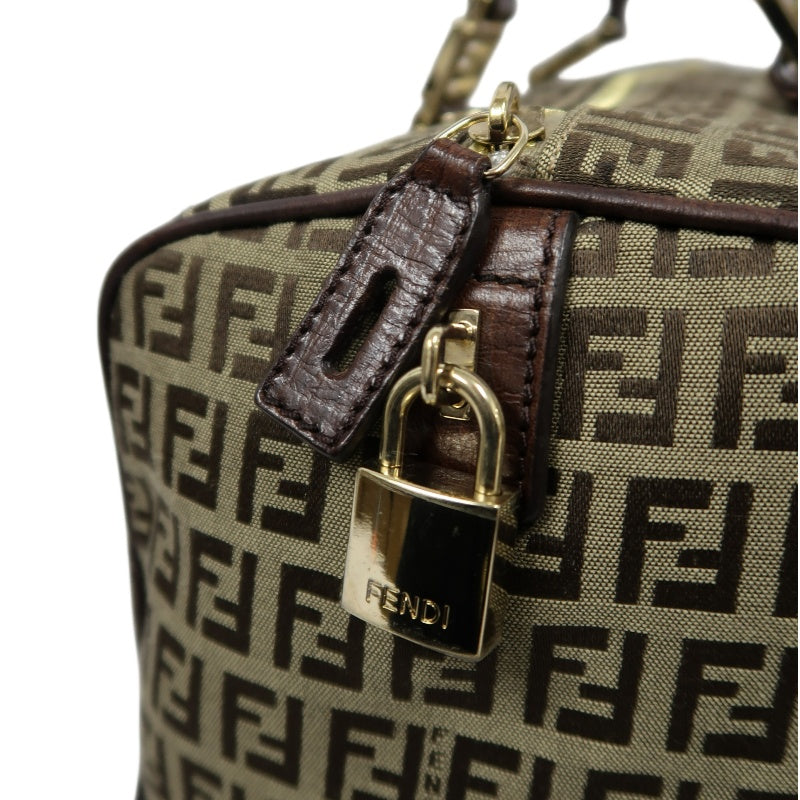 FENDI Mini Boston Bag, Brown, with Dust Bag