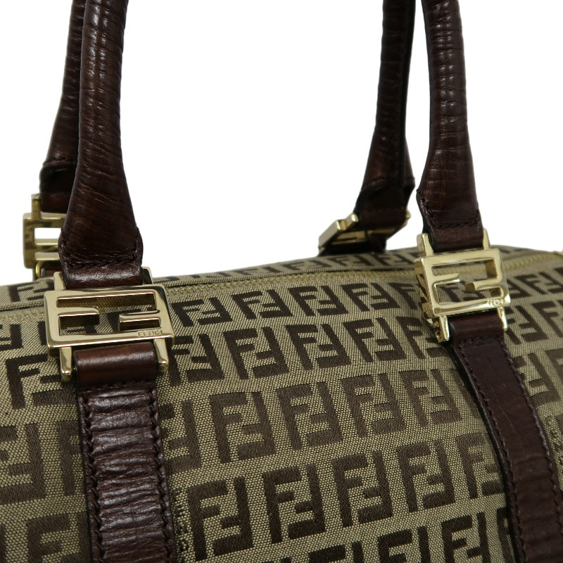 FENDI Mini Boston Bag, Brown, with Dust Bag