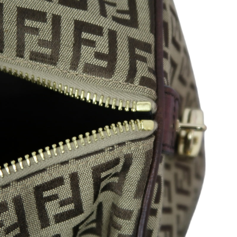 FENDI Mini Boston Bag, Brown, with Dust Bag