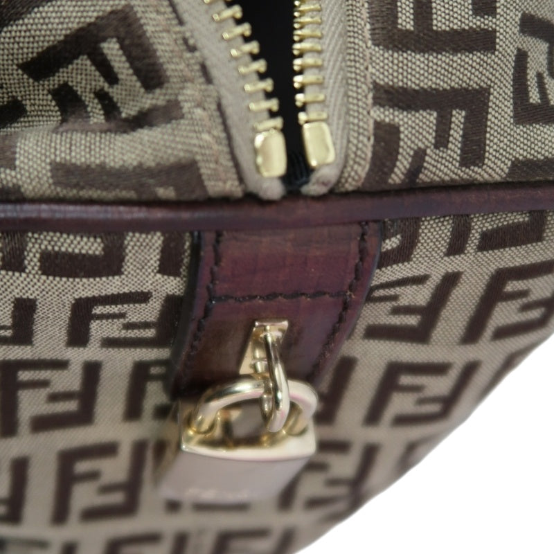FENDI Mini Boston Bag, Brown, with Dust Bag
