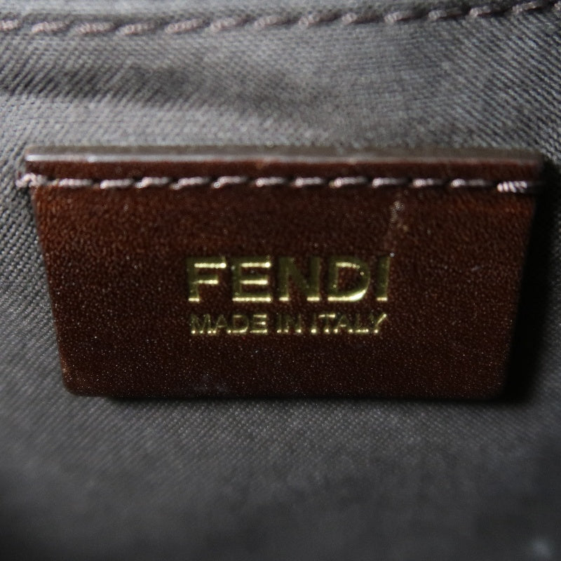 FENDI Mini Boston Bag, Brown, with Dust Bag