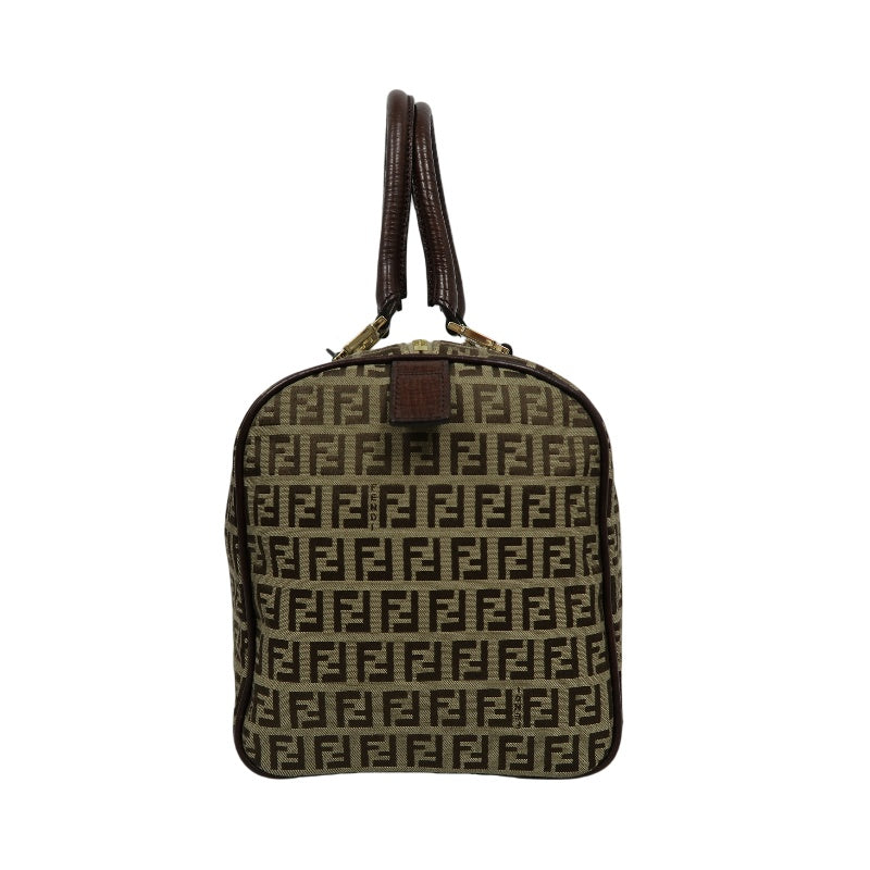 FENDI Mini Boston Bag, Brown, with Dust Bag