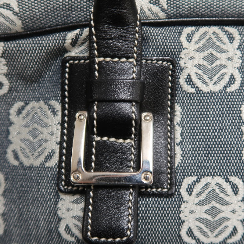 LOEWE Gray Anagram Canvas Handbag (With Dust Bag)