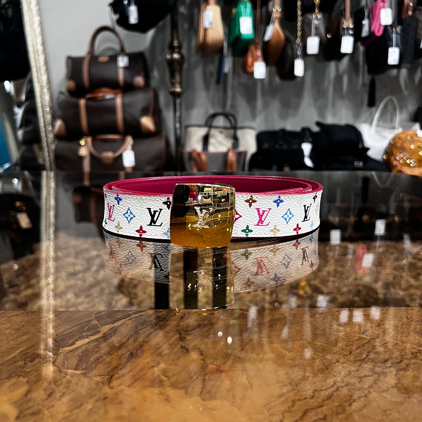 LOUIS VUITTON   Monogram Belt M9682