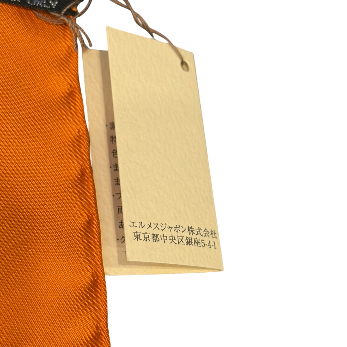 HERMES Paris Carré 90 Bolduc Ribbon Bow Print 100% Pure Silk Scarf Iconic Brand Orange Background Modern Minimalist Design Full Set Original Gift Box Timeless Luxury Accessory
