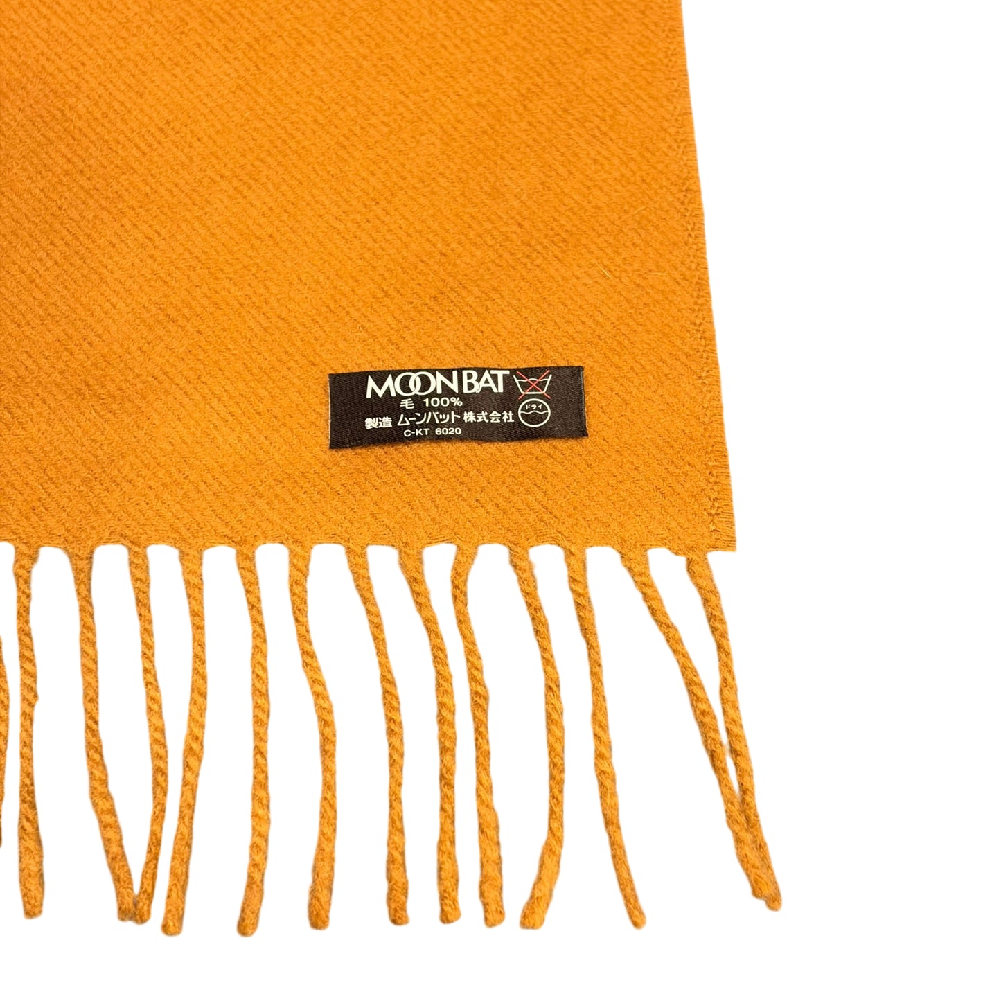 LANCEL Muffler Scarf Yellow Light Brown Camel Solid Color Fringe Brand Label Warm for Autumn Winter