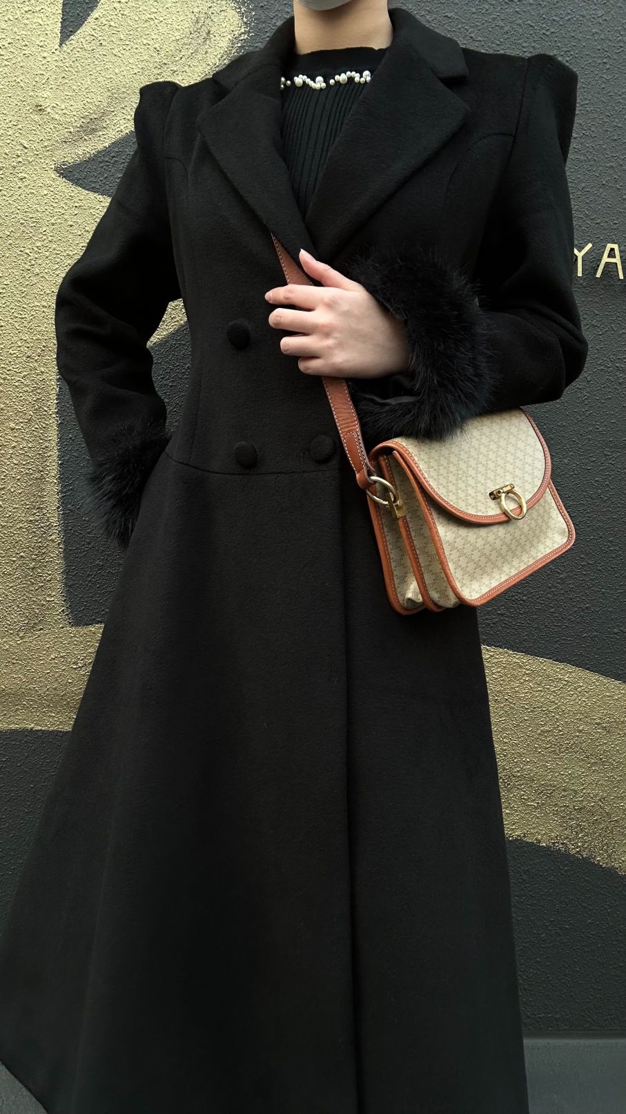 CELINE Macadam Shoulder Bag, Beige, Gold Hardware, CELINE Monogram PVC Saddle Crossbody Bag