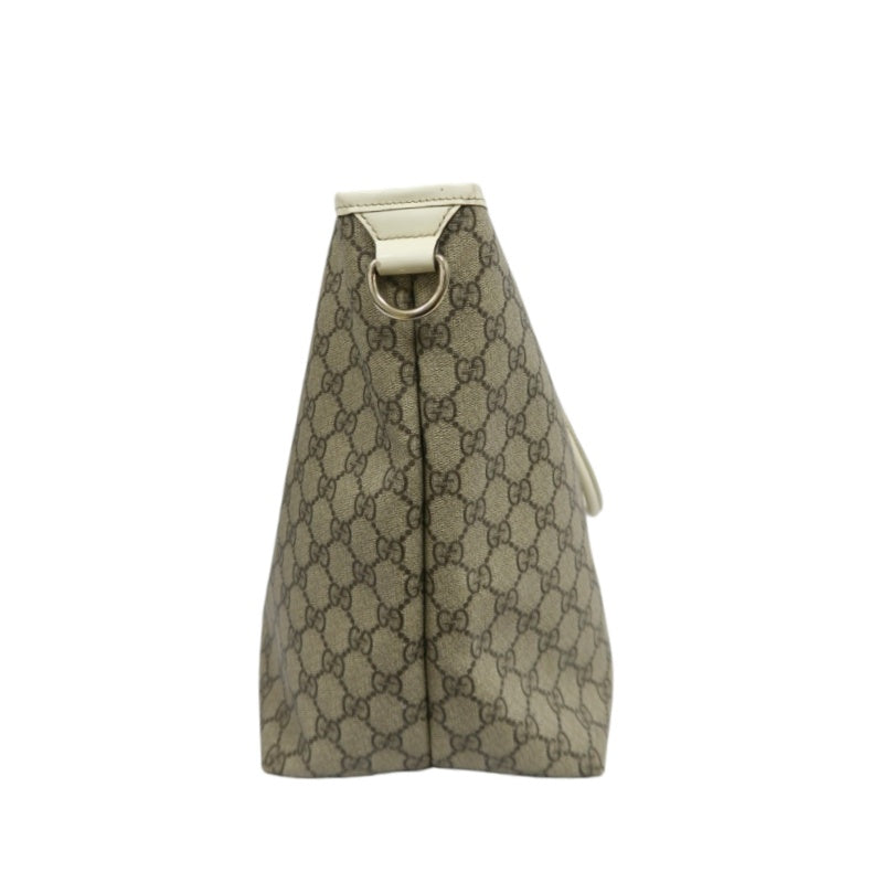 GUCCI GG Supreme Tote Bag, Grey, GG Monogram PVC Shoulder Shopping Bag