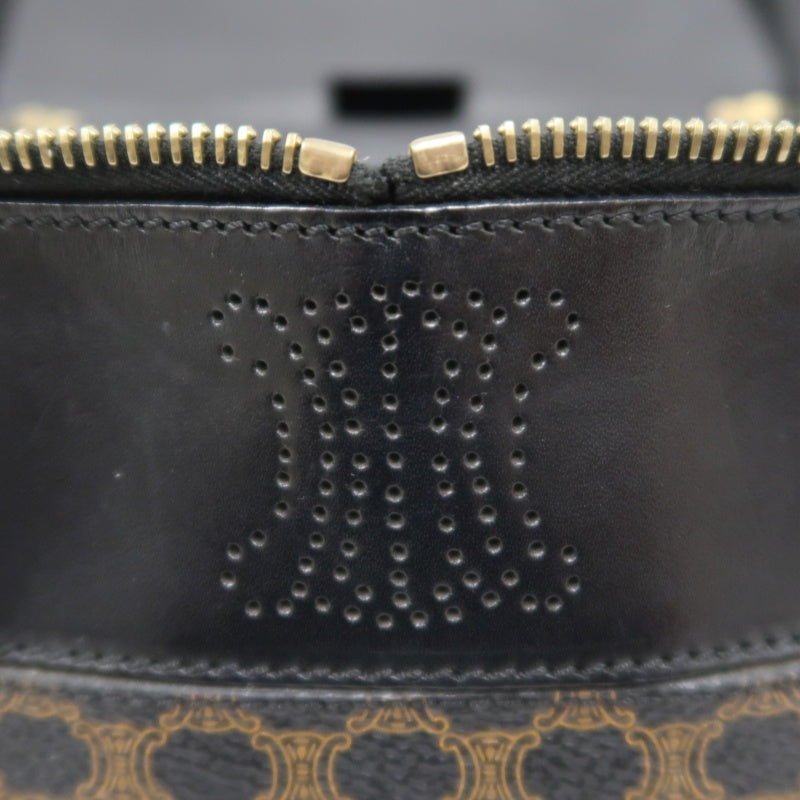 CELINE Macadam Handbag, Brown & Black, PVC (Box Style)
