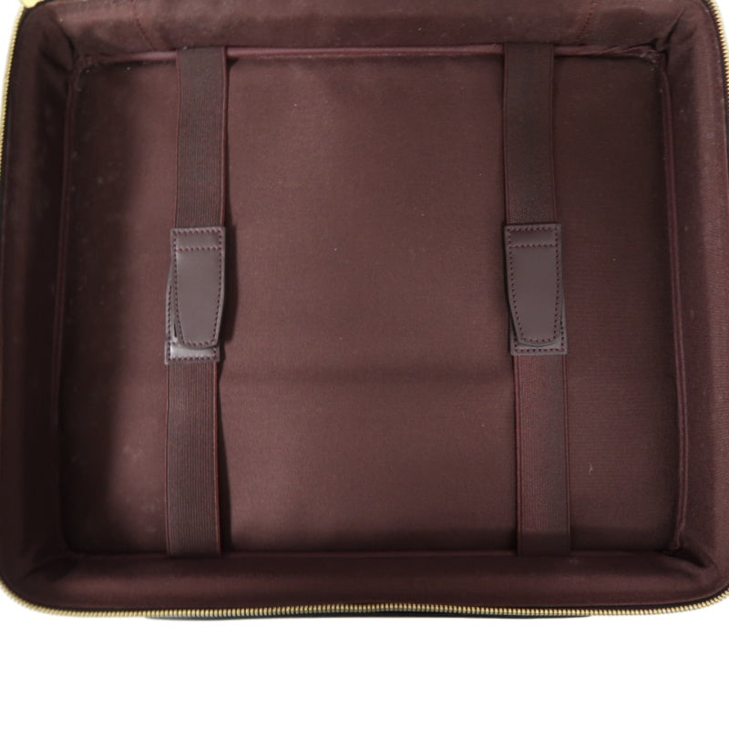 Louis Vuitton Taiga Porte Ordinateur Odessa Brown Handbag (With Storage Bag, Cadena Key, 2 Pouches & Shoulder Strap)  PVC Laptop Bag