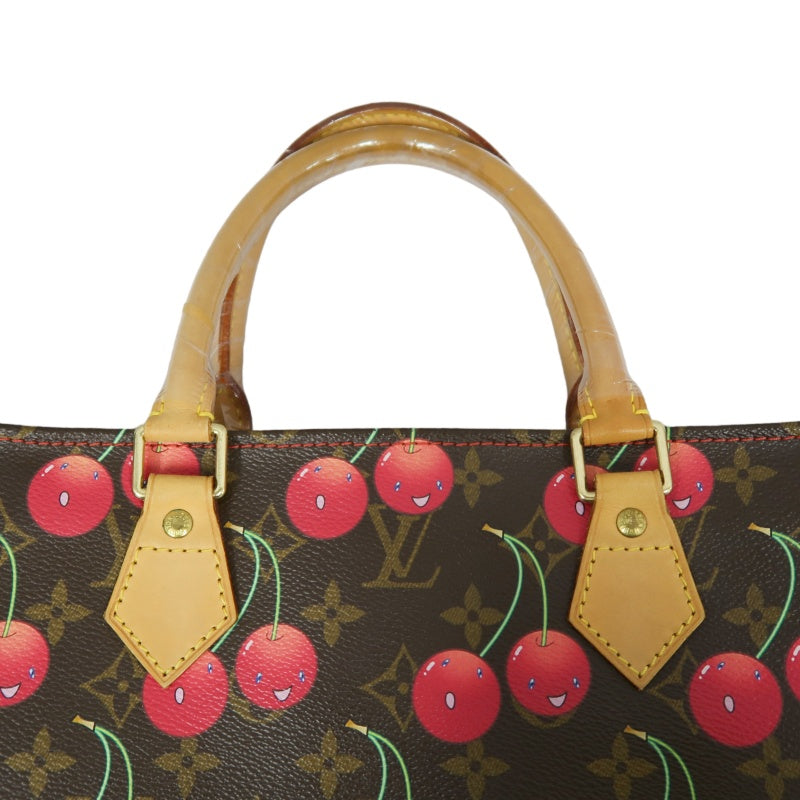 Louis Vuitton Sac Plat Cherry Sakura Tote Bag Takashi Murakami  PVC Music Sheet Handbag