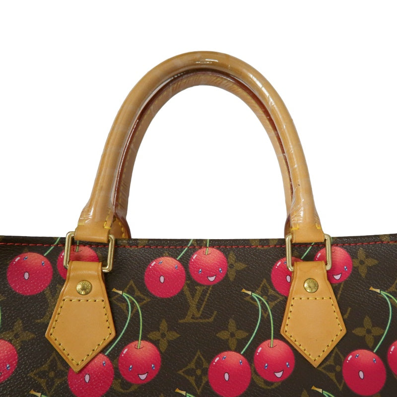 Louis Vuitton Sac Plat Cherry Sakura Tote Bag Takashi Murakami  PVC Music Sheet Handbag