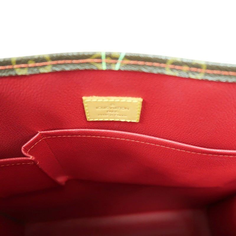 Louis Vuitton Sac Plat Cherry Sakura Tote Bag Takashi Murakami  PVC Music Sheet Handbag