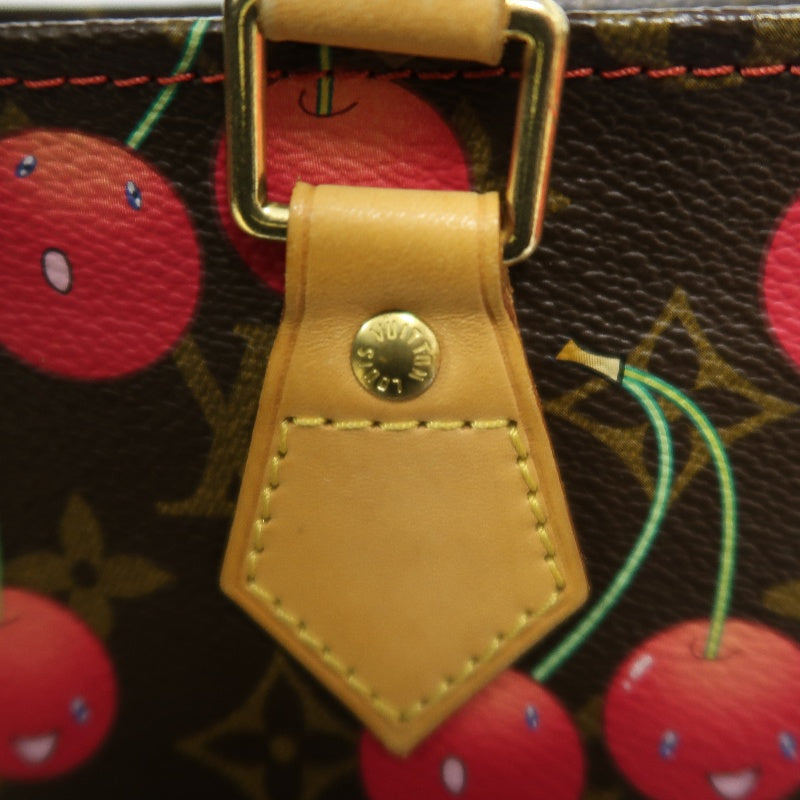 Louis Vuitton Sac Plat Cherry Sakura Tote Bag Takashi Murakami  PVC Music Sheet Handbag