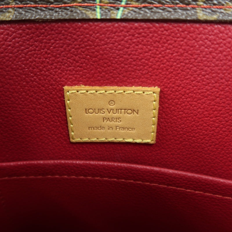 Louis Vuitton Sac Plat Cherry Sakura Tote Bag Takashi Murakami  PVC Music Sheet Handbag