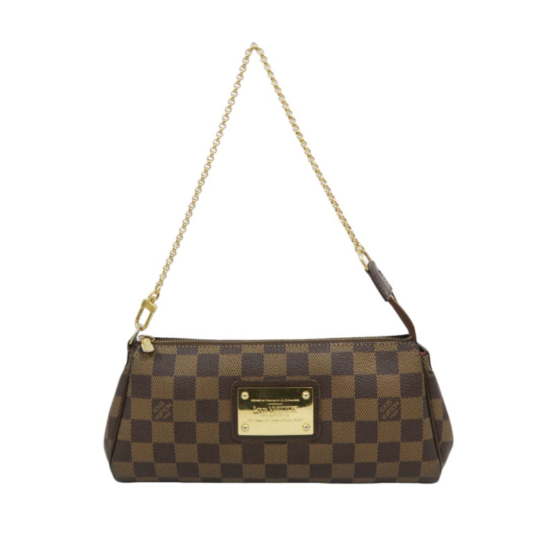 Louis Vuitton Sophie Chain Handbag Damier Ebene (With Shoulder Strap)  PVC Armpit Bag