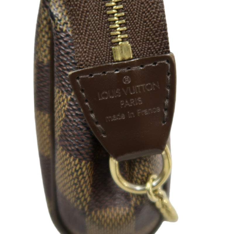 Louis Vuitton Sophie Chain Handbag Damier Ebene (With Shoulder Strap)  PVC Armpit Bag
