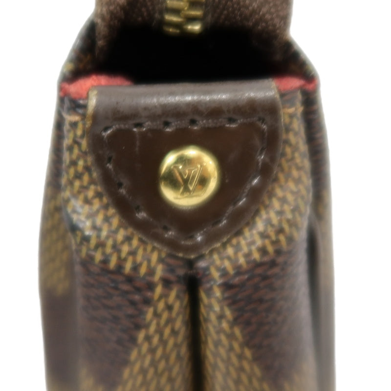 Louis Vuitton Sophie Chain Handbag Damier Ebene (With Shoulder Strap)  PVC Armpit Bag
