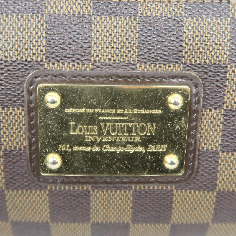 Louis Vuitton Sophie Chain Handbag Damier Ebene (With Shoulder Strap)  PVC Armpit Bag