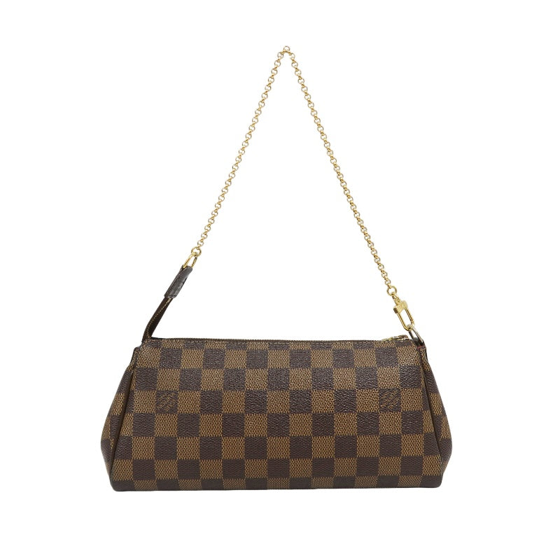 Louis Vuitton Sophie Chain Handbag Damier Ebene (With Shoulder Strap)  PVC Armpit Bag
