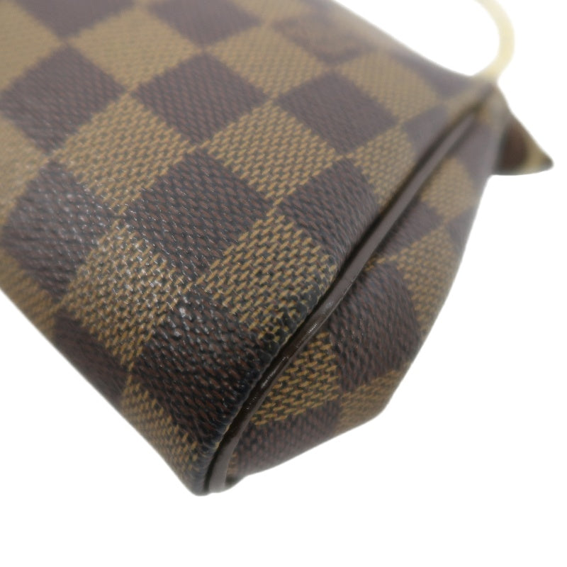 Louis Vuitton Sophie Chain Handbag Damier Ebene (With Shoulder Strap)  PVC Armpit Bag
