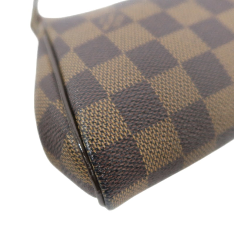 Louis Vuitton Sophie Chain Handbag Damier Ebene (With Shoulder Strap)  PVC Armpit Bag