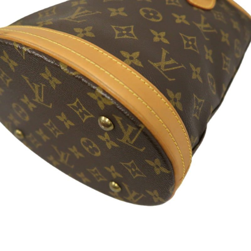 LOUIS VUITTON Monogram Brown Bucket Shoulder Bag with Pouch & Dust Bag