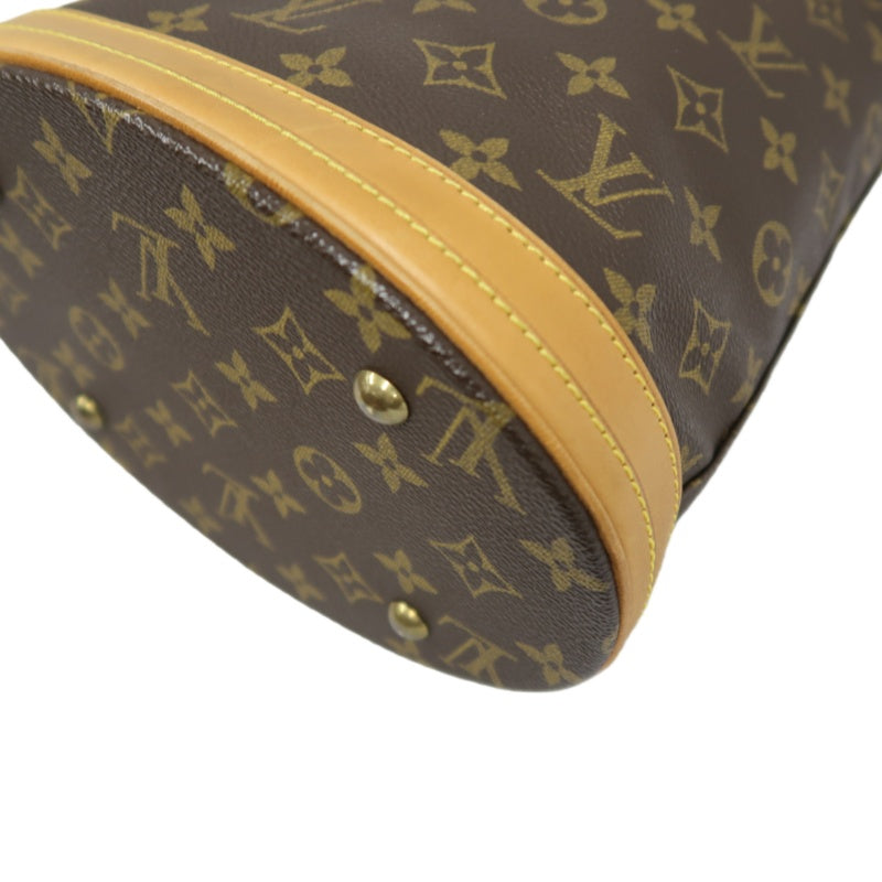 LOUIS VUITTON Monogram Brown Bucket Shoulder Bag with Pouch & Dust Bag