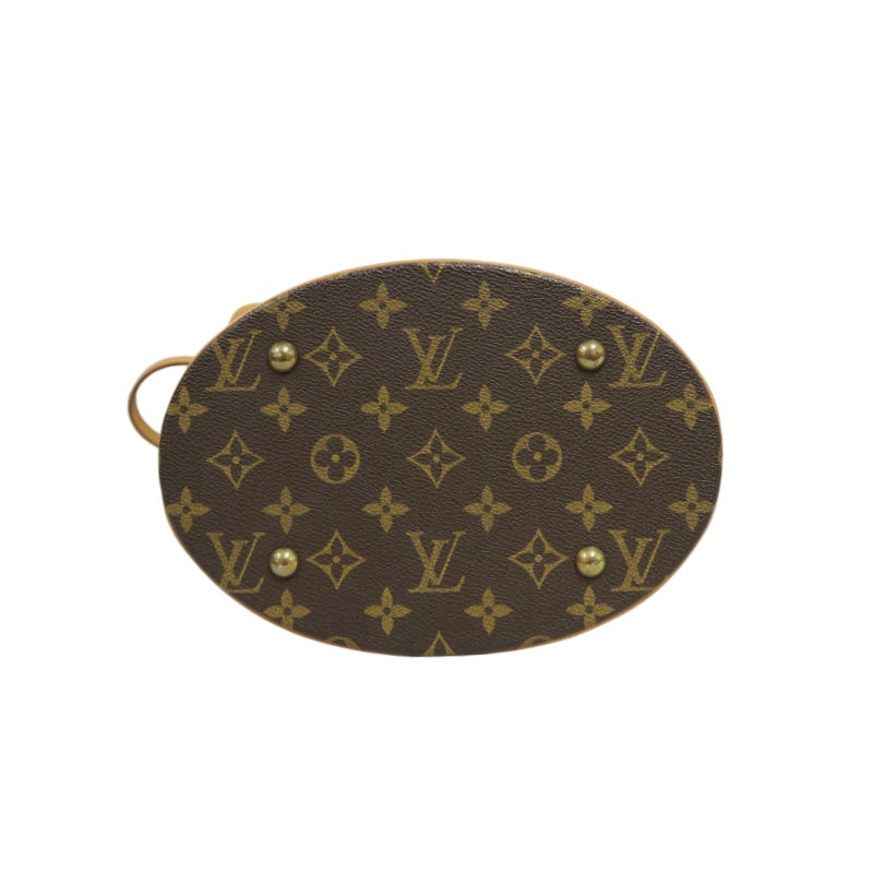 LOUIS VUITTON Monogram Brown Bucket Shoulder Bag with Pouch & Dust Bag