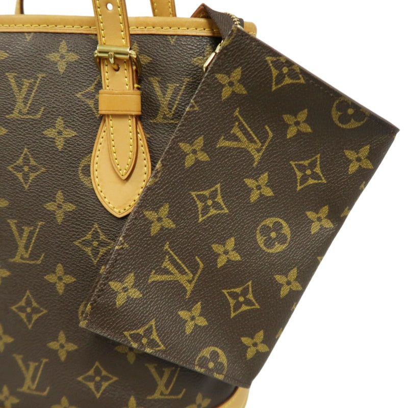 LOUIS VUITTON Monogram Brown Bucket Shoulder Bag with Pouch & Dust Bag